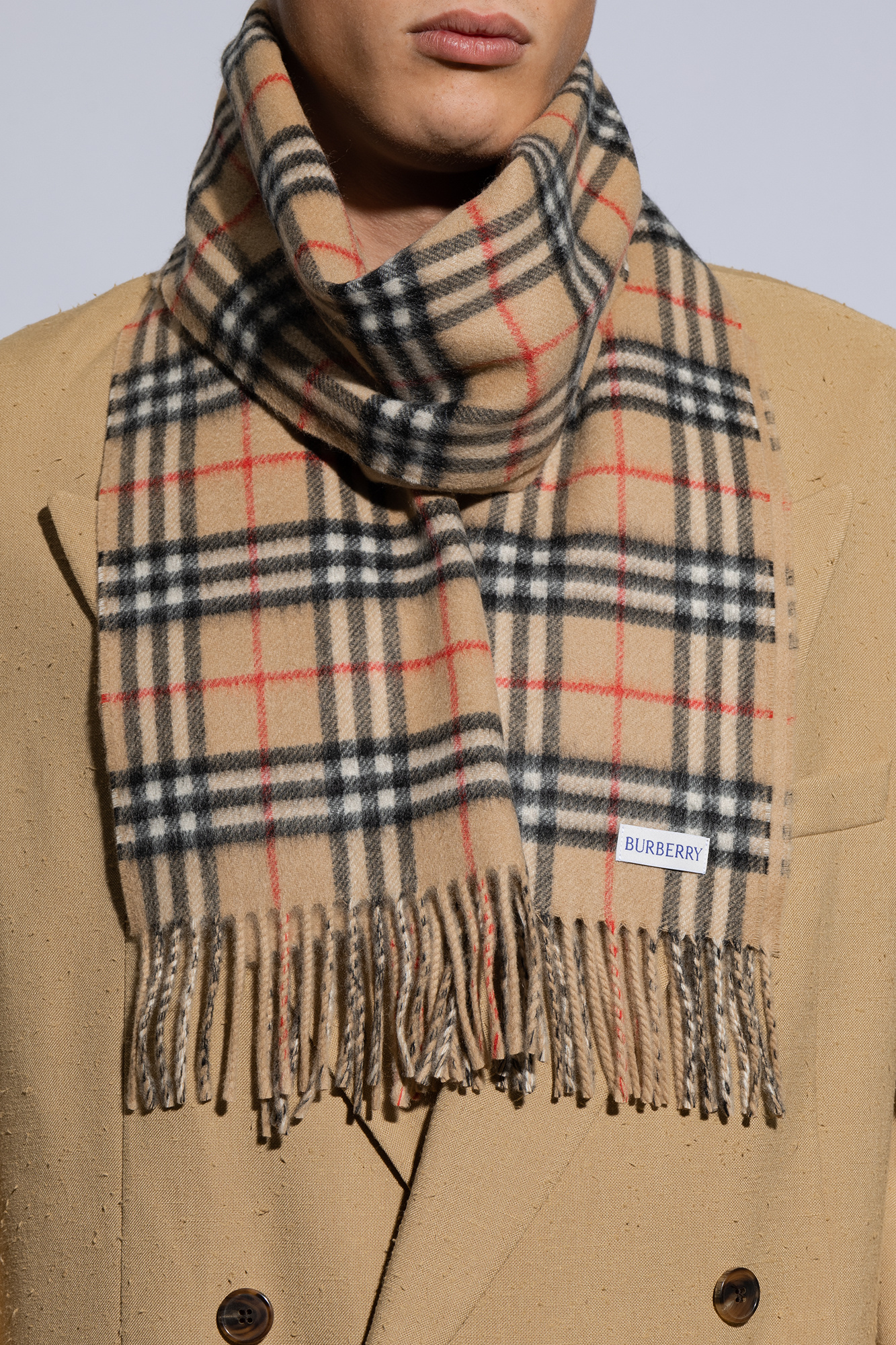 Burberry wool outlet scarf vintage